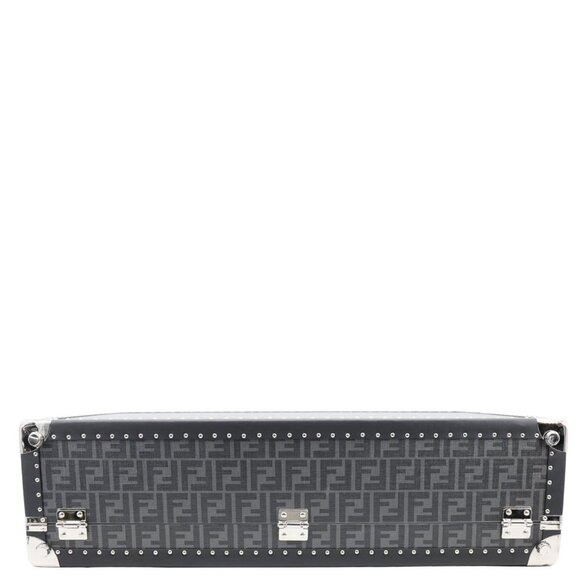 Fendi  FF Logo Large Zucca Canvas Rigid Suitcase Grey - Picture 4 of 14